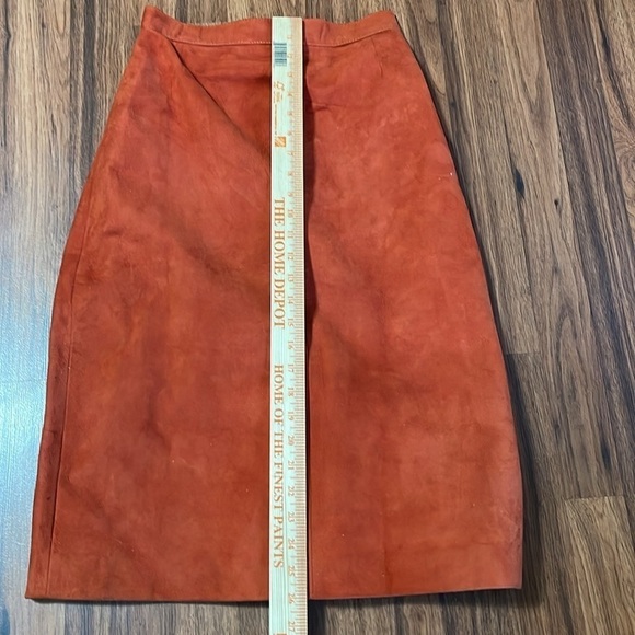 RARE Vintage ODE lamb suede 2pc Skirt set size S - Picture 14 of 14